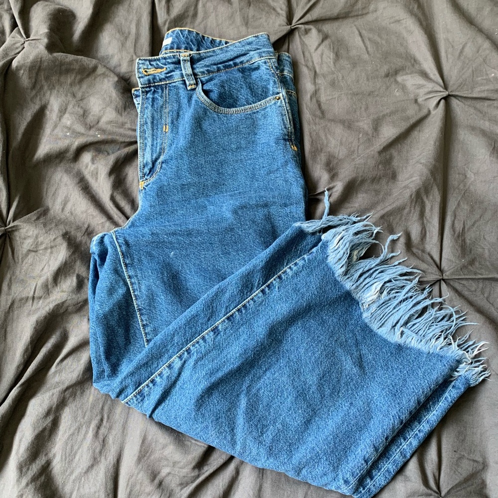 Zara High rise wide leg jeans